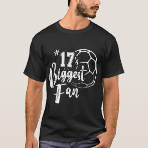 T-shirt Numéro 17 le plus grand joueur de Fan Soccer Maman