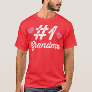 T-shirt Numéro 1 Grand-mère T Top mignonne Teft Cadeau pou
