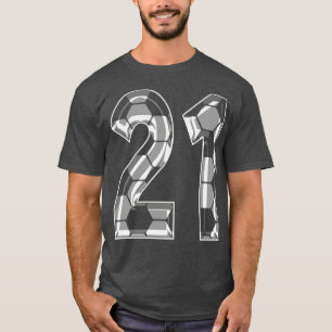 T-shirt Numéro 21 Jersey 21 Maman Joueur ventilateur