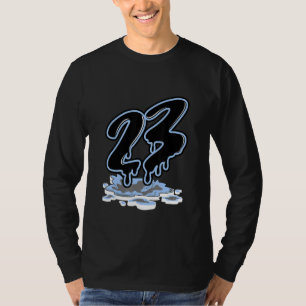 T-shirt Numéro 23 Basket à la goutte Match 4 Université Bl