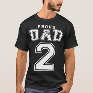 T-shirt Numéro 2 Personnalisé Fier Basketball Papa Personn