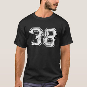 T-shirt Numéro 38 Varsity Distressed Vintage Sports Team P