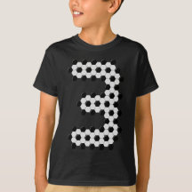 Numéro 3 Motif de balle de football garçons Enfant