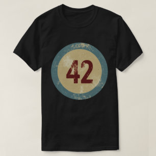 T-shirt Numéro 42 Vintage en détresse