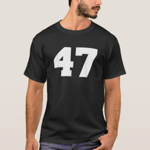 T-shirt Numéro 47 Sports Joueur Jersey 47 Fan avant Imprim