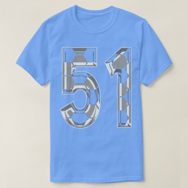 T-shirt Numéro 51 Jersey 51 Maman Joueur ventilateur (Design devant)