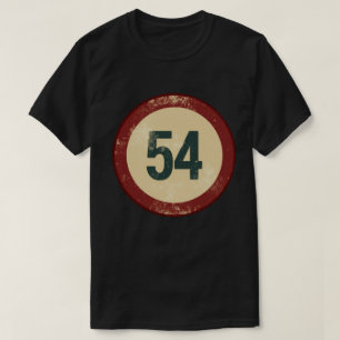 T-shirt Numéro 54 en détresse Vintage