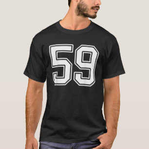 T-shirt Numéro 59 Joueur Ventilateur Jersey Style 59 Homme