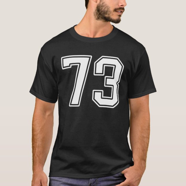 T-shirt Numéro 73 Joueur Ventilateur Jersey Style 73 Homme (Devant)