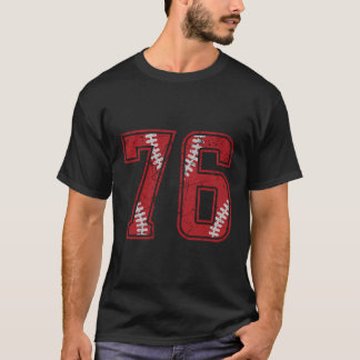 T-shirt Numéro 76 Distressed Baseball Jersey Numéro
