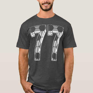T-shirt Numéro 77 Jersey 77 Maman Joueur 1