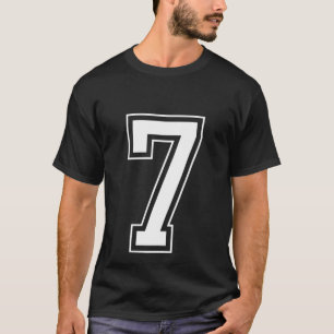 T-shirt Numéro 7 du Jersey de Varsity
