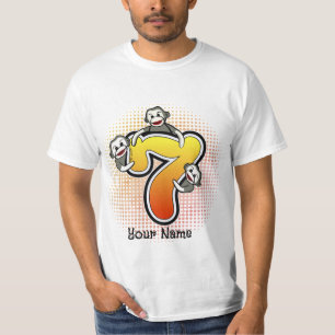 T-Shirt Numéro 7 du singe-choc