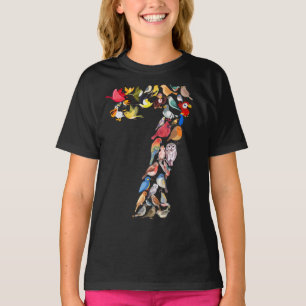 T-shirt Numéro 7 Oiseaux Thème 7 ans Garçons Enfants