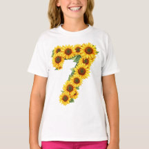 Numéro 7 Tournesols Thème 7 Année Enfants Filles