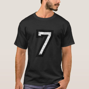 T-shirt Numéro 7 Vintage noir blanc