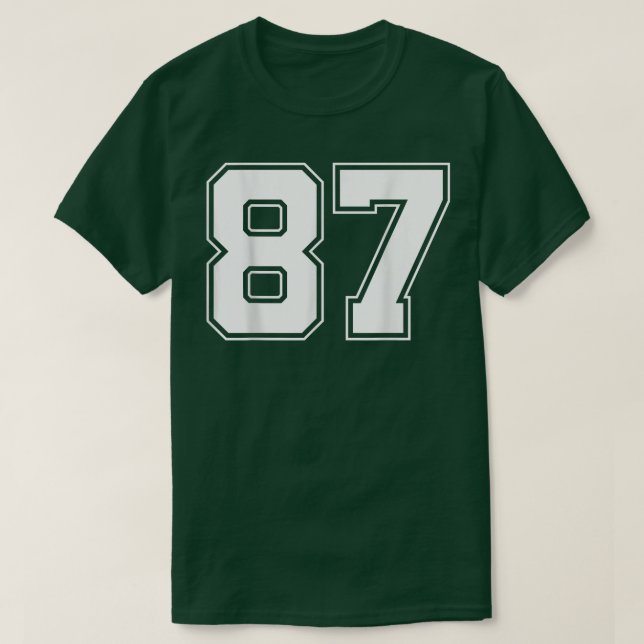 T-shirt Numéro 87 - Best Classic College American Varsity (Design devant)