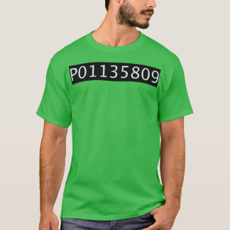T-shirt Numéro de détenu P01135809