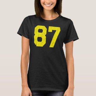 T-shirt Numéro de maillot #87 Jaune, 87e Place
