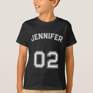 T-shirt Numéro de maillot de fille adolescente Toddler Nk