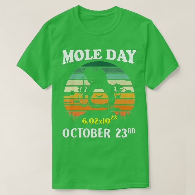 T-shirt Numéro de Mole Day Avogadro Octobre 23e cadeau pou (Design devant)