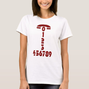 T-shirt Numéro de téléphone