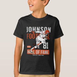 T-shirt Numéro d'équipe de joueur de football personnalisé