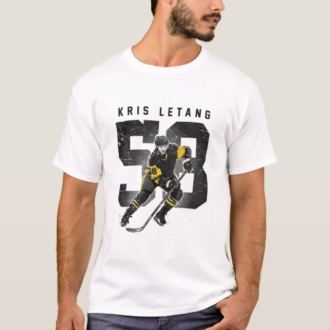 T-shirt numéro kris letang rétro (Devant)