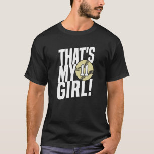 T-shirt Numéro Onze c'est ma fille 11 softball maman papa