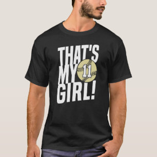 T-shirt Numéro Onze c'est ma fille 11 softball maman papa 
