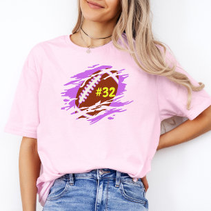 T-shirt Numéro personnalisé de la maman de football modern