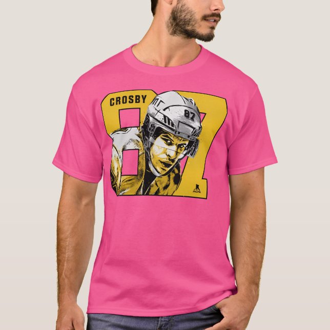 T-shirt Numéro Sidney Crosby Pittsburgh (Devant)