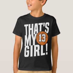 T-shirt Numéro Treize C'est ma fille #13 Bysketbyll Maman