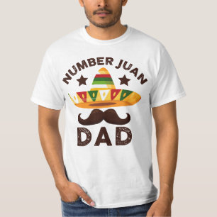 T-shirt Numéro Un Juan Papa Funny Fête des pères mexicaine