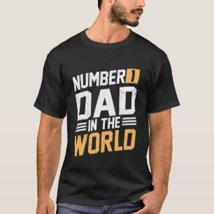 T-shirt Numéro Un papa dans le monde
