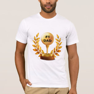 T-shirt Numéro Un Papa Par Chemise De Golf