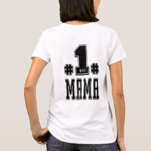 T-shirt Numéro une maman blanche