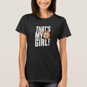 T-shirt Numéro vingt c'est ma fille 20 Maman de basketball