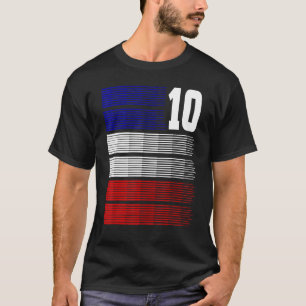 T-shirt Numéro vintage 10 Bon Pour Les Ventilateurs De Foo