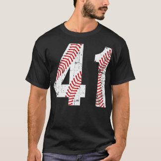 T-shirt Numéro vintage de baseball 41 Jersey