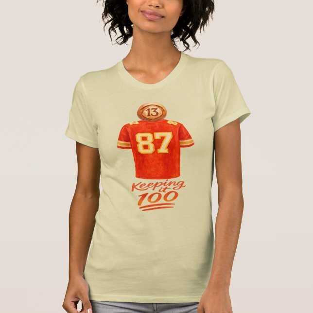 T-shirt Numerology It Adds Up: Keeping It 100 (Devant)