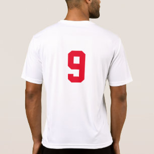 T-shirt numéroté de base pour des joueurs d'équ