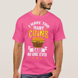 T-shirt Numismate Pennies Débutants Argent