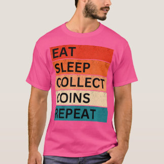T-shirt Numismatique de la collecte de pièces drôles Mange