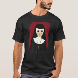 T-shirt Nun zombie nuit terreur costume pour la combinaiso