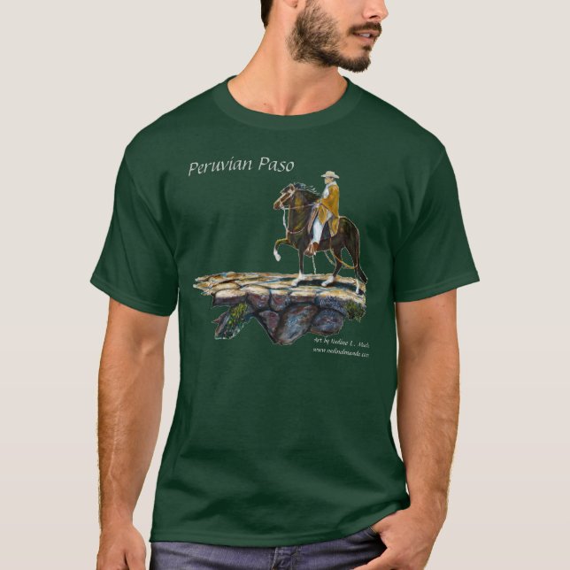 T-Shirt, nur dunkle Shirts, peruanische T-Shirt (Vorderseite)