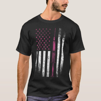 T-shirt Nurse Chemise Rn Lpn American Flag Syringe Doctor