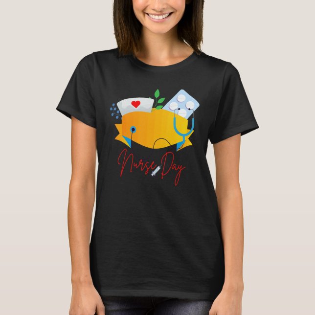 T-shirt nurse day Quote Best nurse day Nice (Devant)