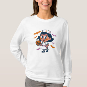 T-shirt Nurse Halloween Fun - Éffrayant Shift Magi