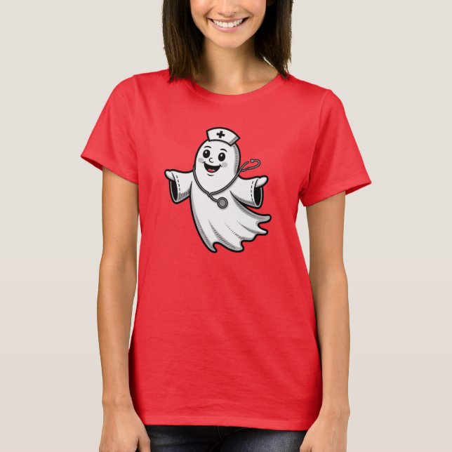 T - Shirt Nurse Halloween Spaß (Vorderseite)